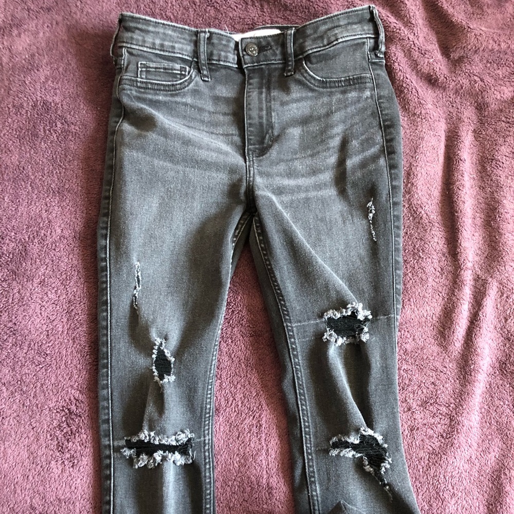 Hollister black ripped jeans